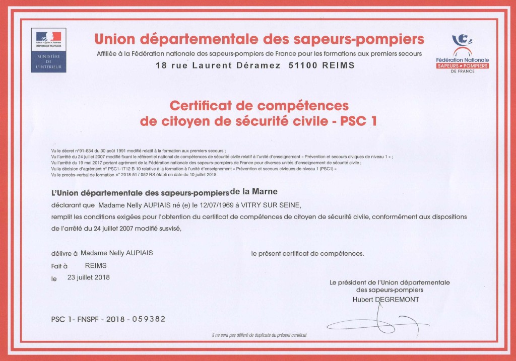 PSC1 Nelly Aupiais
