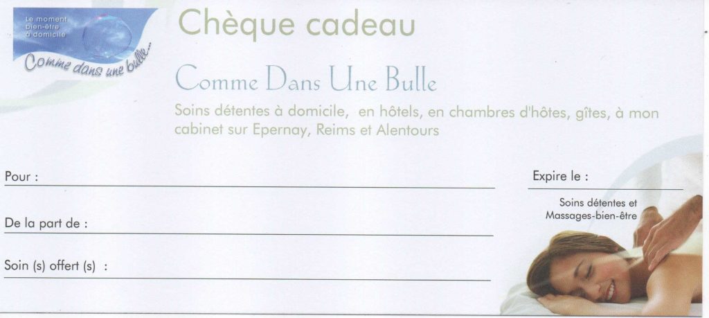 Bon cadeau massages-bien-étre et soins énergétiques